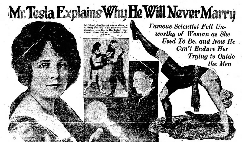 Illustration for article titled Why Nikola Tesla Is a Hero to Men's Rights Activists